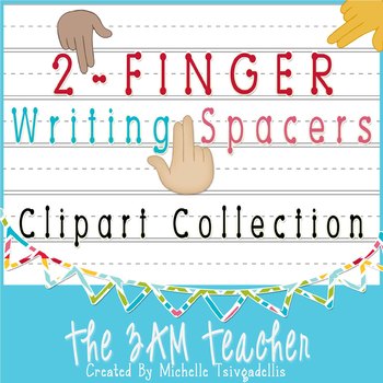 Preview of 2-Finger Writing Spacers Clip Art Collection