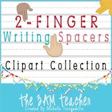 2-Finger Writing Spacers Clip Art Collection