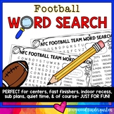 2 Football Word Search Puzzles . Literacy Centers , Sub Pl