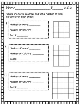 Question Video: Counting the Rows, Columns, and Squares when