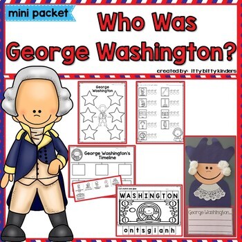 Preview of George Washington, Presidents Day