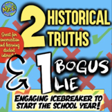 2 Historical Truths and 1 Bogus Lie Social Studies Back to