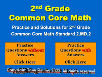 Preview of 2.MD.2 2nd Grade Math - Measure Lengths Twice Bundle with Google