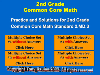Preview of 2.MD.3 2nd Grade Math - Estimate Lengths Using Units Bundle with Google
