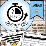 2-Minute Language Lifts: JANUARY (18 Bell Ringers to Start