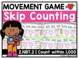 2.NBT.2 | Skip Counting | PowerPoint | Movement Game | Val