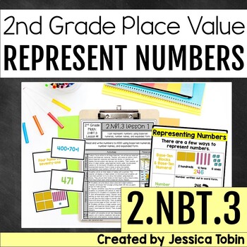 Preview of 2.NBT.3 Representing Numbers w/ Numerals, Names, & Expanded Form 2.NBT.A.3 2nd
