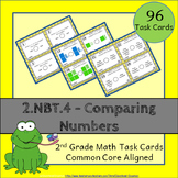 2.NBT.4 Task Cards ★ Comparing Numbers 2nd Grade Math Centers
