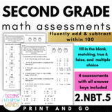 2.NBT.5 Assessments Adding and Subtracting Fluently within 100