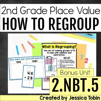 Preview of 2.NBT.5 Bonus- How to Regroup in Addition and Subtraction Problems 2.NBT.B.5