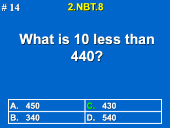 Preview of 2.NBT.8 2nd Grade Math - Mentally Add or Subtract 10 or 100 Google Slide Set