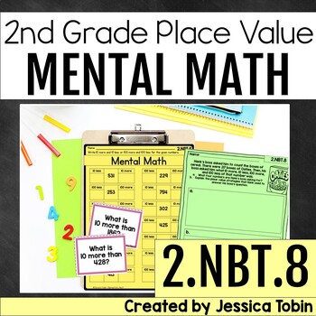 Preview of 2.NBT.8 Mental Math Mentally Add and Subtract 10 or 100 2.NBT.B.8 2nd Grade Math