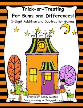 Preview of 2.OA.1 Trick-or-Treating for Sums & Differences!  2-Digit Word Problems and Game