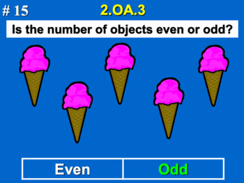 Preview of 2.OA.3 2nd Grade Math - Odd Or Even Numbers Bundle with Google