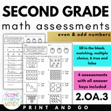 2.OA.3 Assessments- Even & Odd Numbers