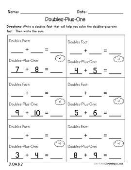 2nd Grade, Addition and Subtraction Fluency- No Prep Practice Worksheets