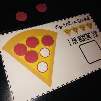 Token Board - Food Pizza - 5 Tokens - Able2learn Inc.