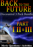 3 Pack Movie Guide Bundle | Back to the Future Part 1, 2 a