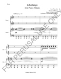 2 Pianos 4 Hands sheet music - Piazzolla's Libertango (sco