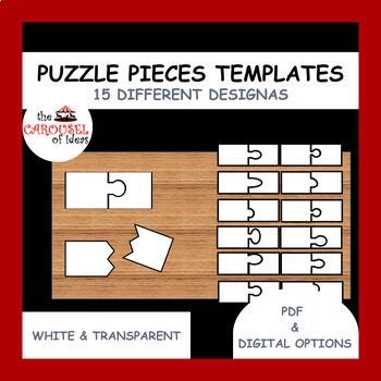 Preview of 2 Piece Jigsaw Puzzle Templates.