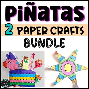 Preview of 2 Piñatas Bundle Crafts Hispanic Heritage Día Muertos Day of Dead pinata fiesta