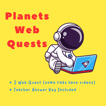 Preview of Planets Online Research (Links & Questions & Answer Key)