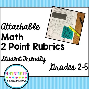 Preview of 2 Point Math Rubrics