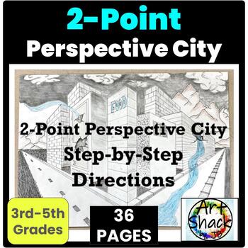Preview of 2-Point Perspective City: Condensed Version-Step-by-Step