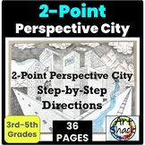 2-Point Perspective City: Step-by-Step-Google Slides & PDF