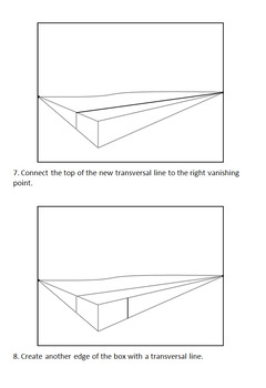 2 Point Perspective Booklets: How to Draw Boxes and a City | TpT