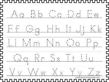 2 Printable A-Z Tracing Activites. Preschool- 3rd Grade Handwriting.