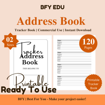 Printable Detailed Address Book Template