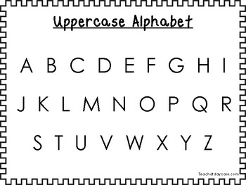 Upper And Lowercase Abc Chart