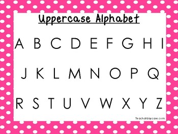 2 printable pink border alphabet wall chart posters by