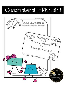 Preview of 2D Shapes Quadrilateral Activities FREEBIE!!!