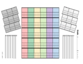 2 Risers and Rug in Middle Seating Chart Template with Ass