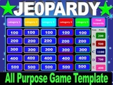 2-Round Jeopardy Review Game Template w/ Scoreboard: Fun-t
