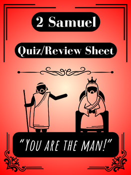 Preview of 2 Samuel Quiz and Review Sheet