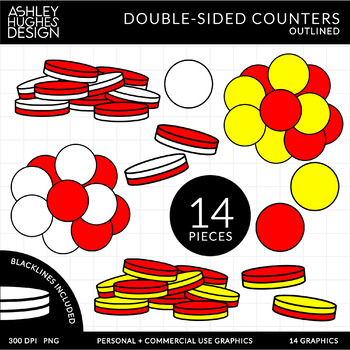 Preview of Double-Sided Counters Clipart