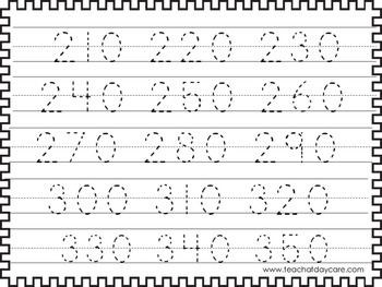 2 skip counting by 10s tracing worksheets preschool kdg math tpt