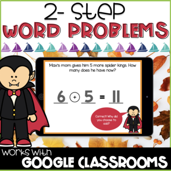 Preview of 2 Step Addition and Subtraction Word Problems - Digital Distance Learning 