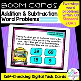 2 Step Addition and Subtraction Word Problems within 100 B