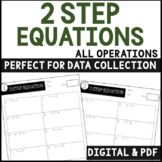2 Step Equation Data Collection