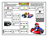 2-Step Equations Mario Kart Game