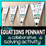 2-Step Equations Math Pennant Activity