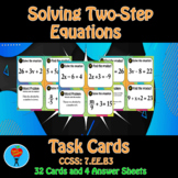 Solving Two-Step Equations Task Cards