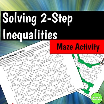 Preview of Two Step Inequalities Maze Activity