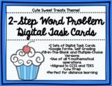 2-Step Word Problem Digital Task Cards for Google Classroom™