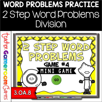 Preview of 2 Step Word Problems Division Mini Powerpoint Game