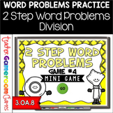 2 Step Word Problems Division Mini Powerpoint Game